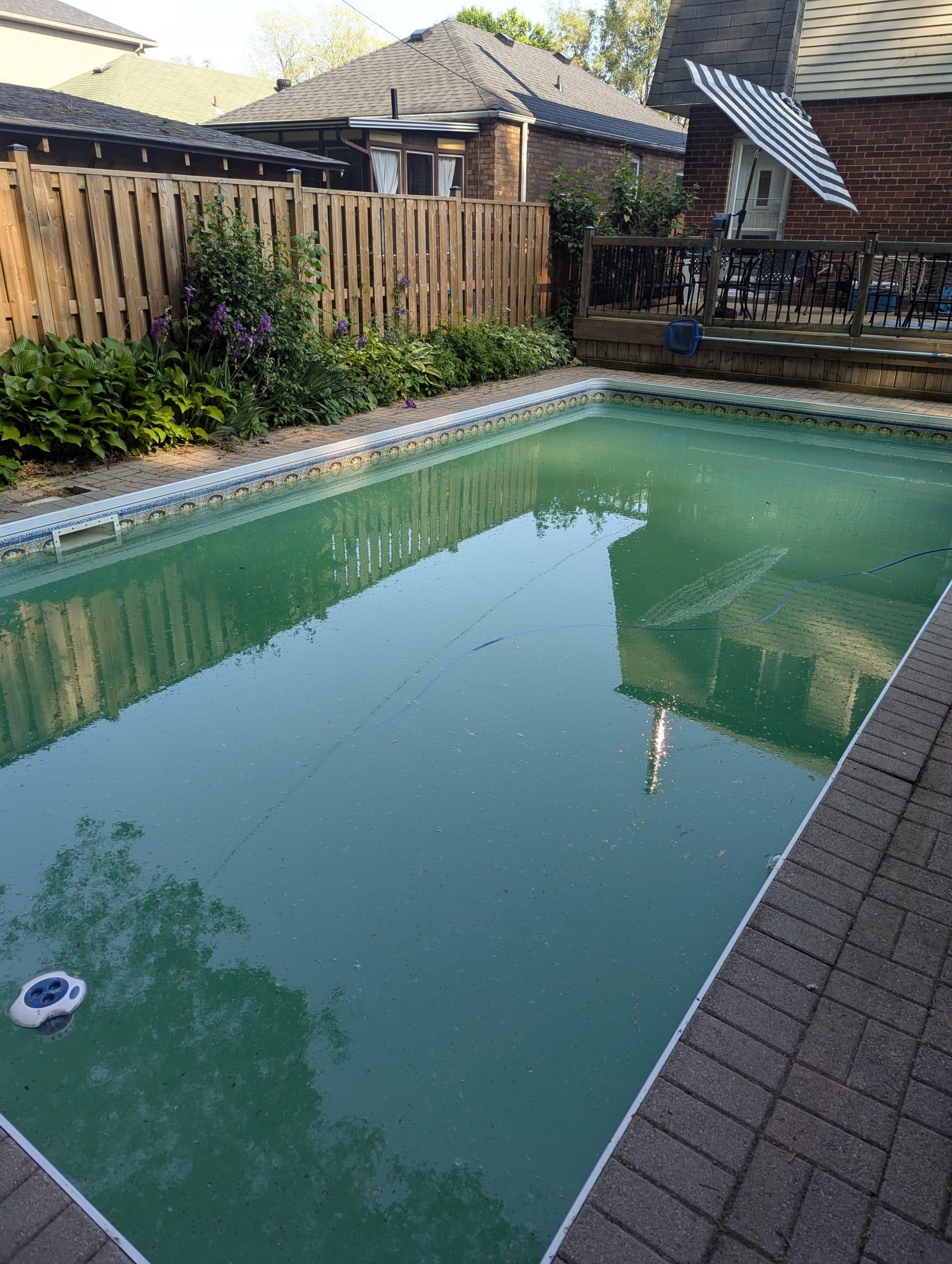 Technician preparing a pool opening